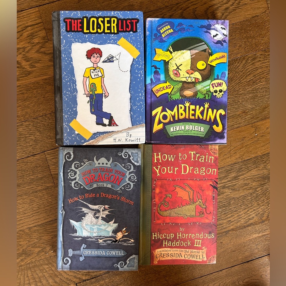 Kids Books - 3 Hard & 1 soft covered. Excellent used condition